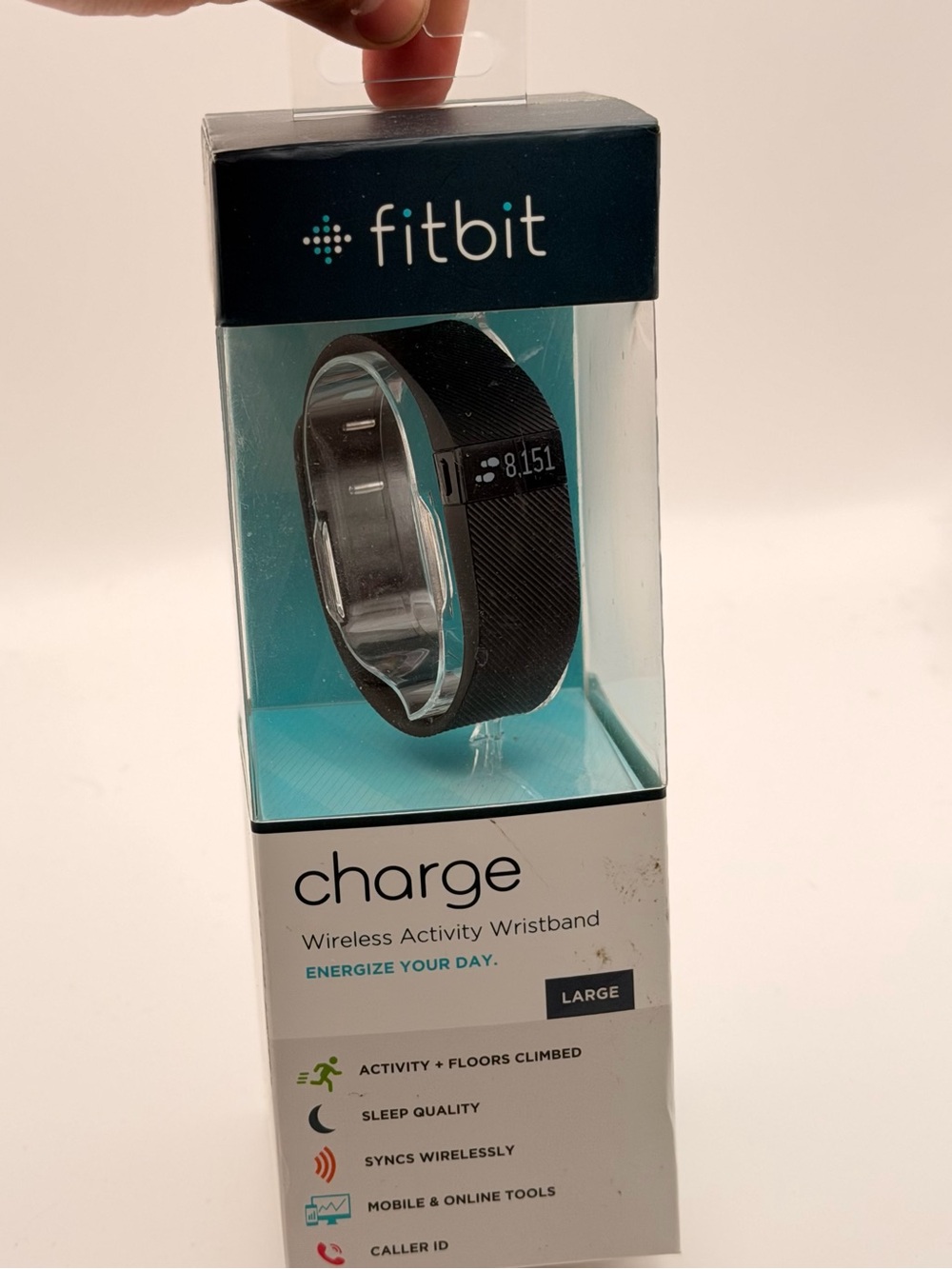 Fitbit Charge HR GPS Activity Tracker - Black, L, New, Sealed